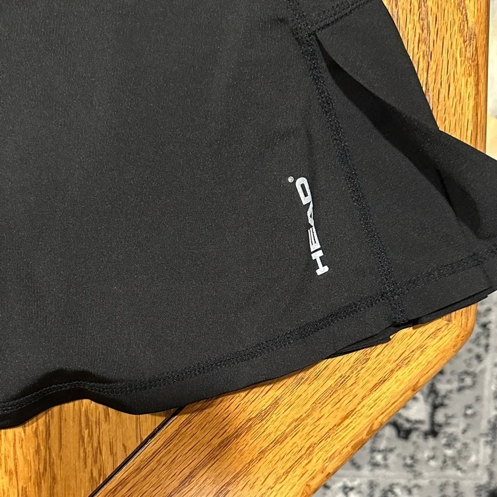*HEAD* Black Athletic Pleated Tennis Skort Size Medium